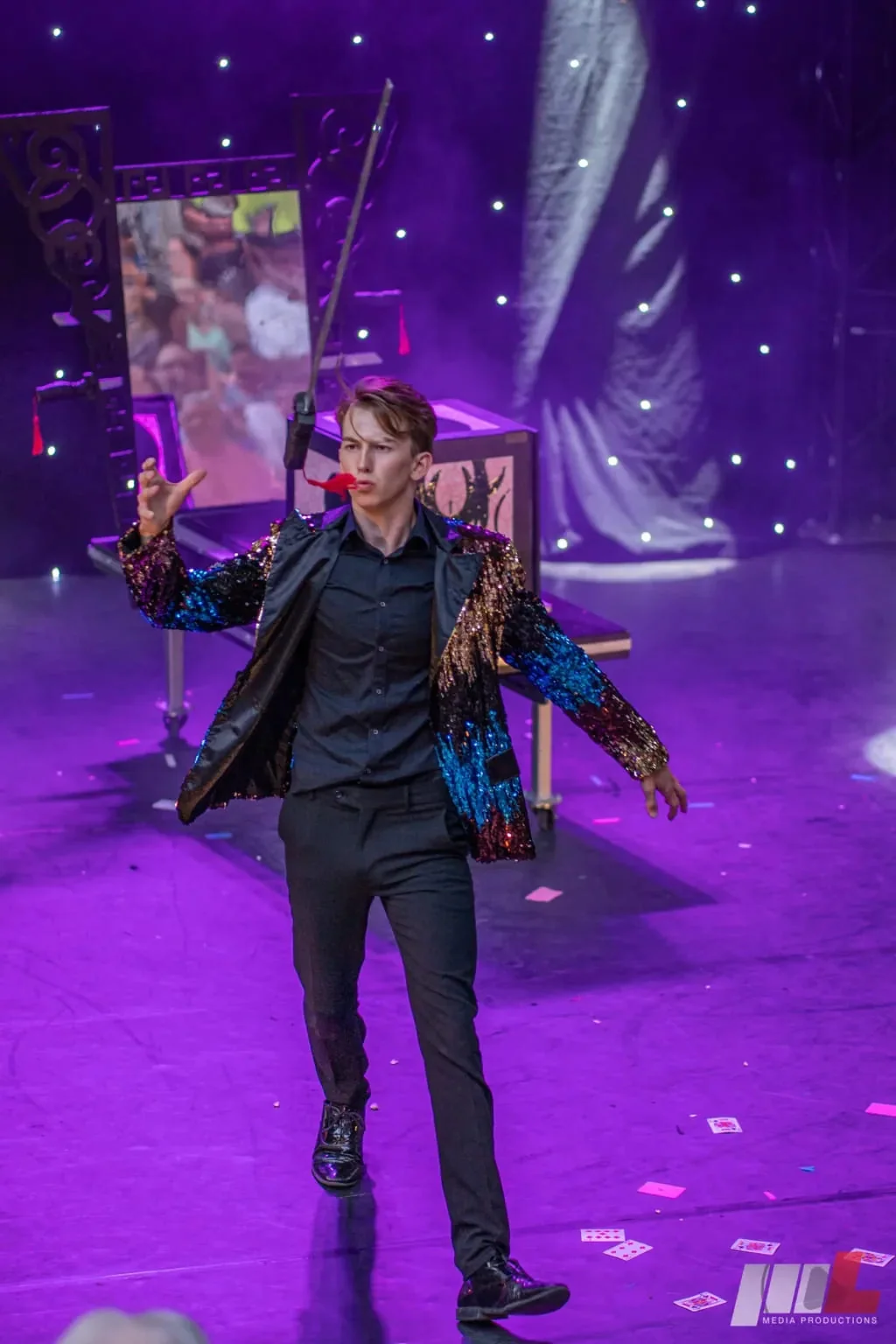 Photos of Illusionist Nigel Otermans tijdens tv appearances