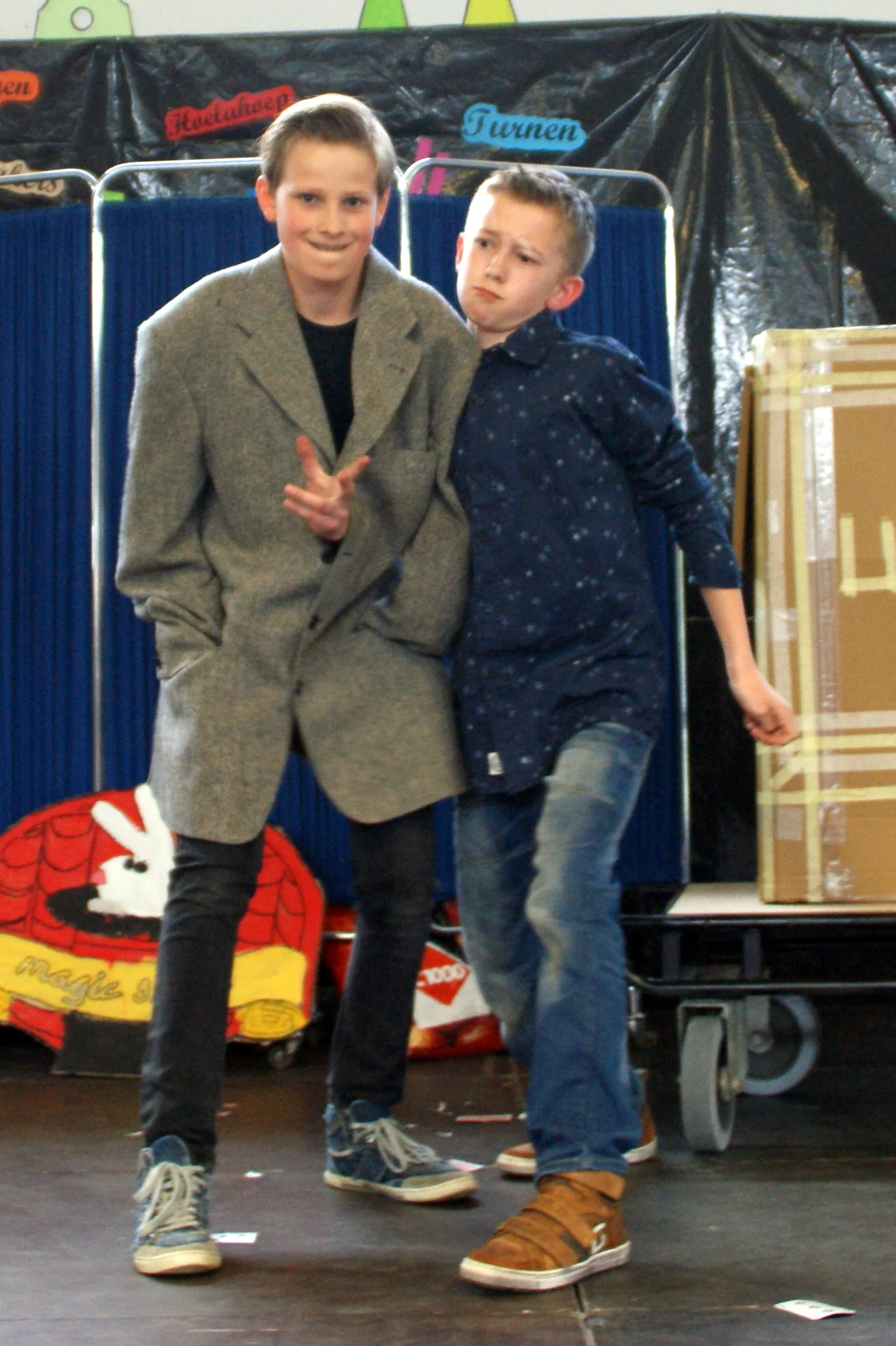 Jonge Nigel Otermans op het podium